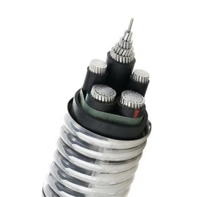 YJLHS 3*300 + 1*150mm² 0.6/1KV বিরল আর্থ অ্যালুমিনিয়াম অ্যালয় কন্ডাক্টর XLPE ইন্টারলক করা বেয়ার আর্মার্ড পাওয়ার কেবল